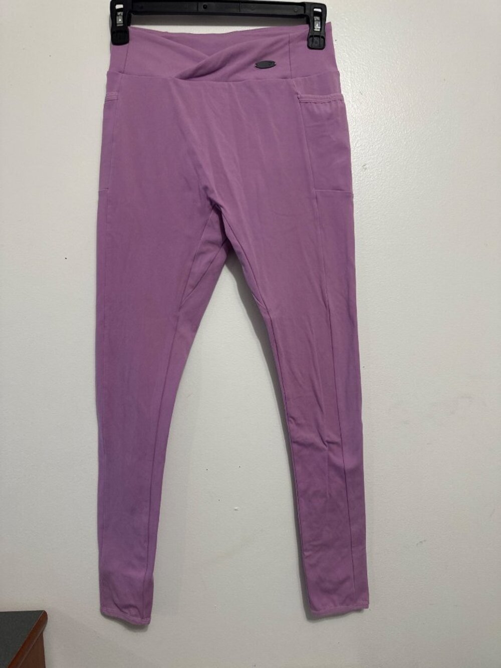 Gymshark Womens Purple High-Waist Leggings With Cut-Out Ankle Detail Size M Stre